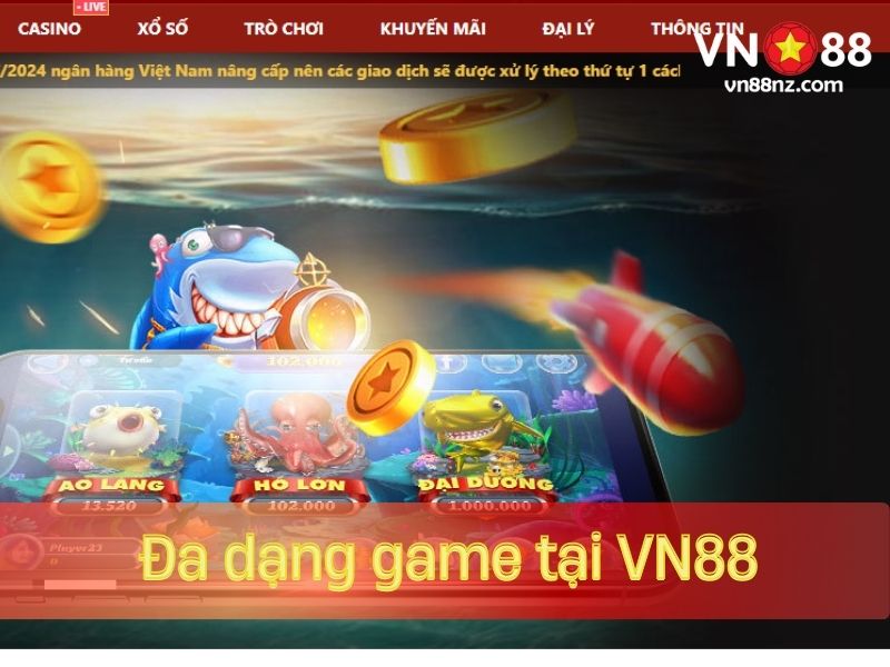 Đăng nhập để chơi đa dạng game tại VN88