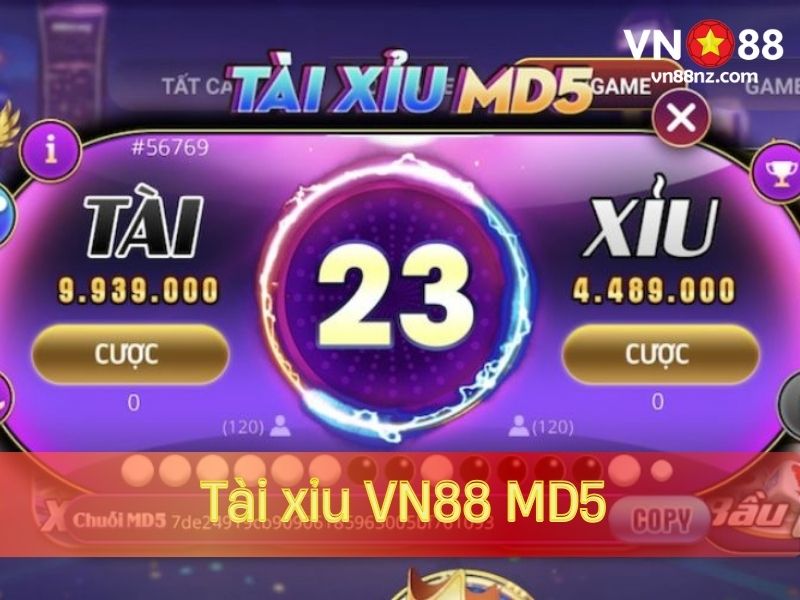 Tài xỉu VN88 MD5 là phiên bản mới hay và hấp dẫn