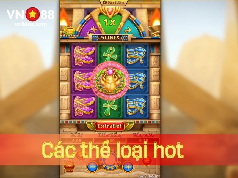 Điểm danh các thể loại quay slots nổi tiếng tại nhà cái